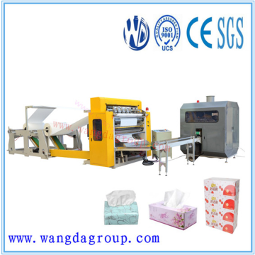 180-200m/min High Speed Advanced Configuration Facial Tissue Folding Machinery