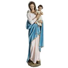 High quality fiberglass statue resin madonna with baby sculpture