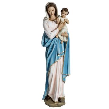 High quality fiberglass statue resin madonna with baby sculpture