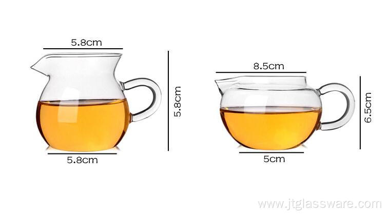 borosilicate glass teapot warmer set for office