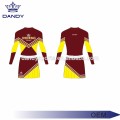 ဂန္ထဝင် Sublimated ကောင်မလေး Cheerleading မတ်မတ်