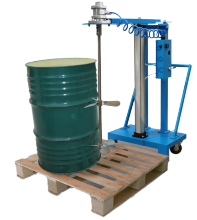 Universal cart type pneumatic lift mixer HXGTC-V8-DSP8