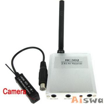 Wireless Surveillance Camera with Micro-Coms Sensors and Wireless Transmitter