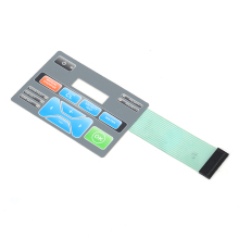 Digital printing tactile button front panel membrane switch