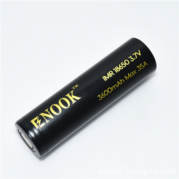 18650 Enook 3600mAh 3.7v Lithium Polymer Battery