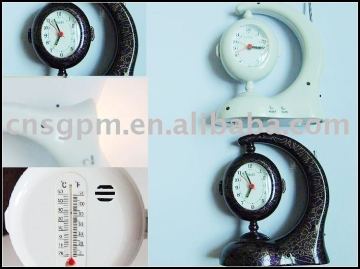 clock with thermo graph