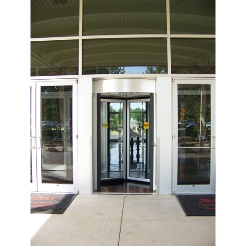 Classic Three-wing Revolving Doors with Windproof Function