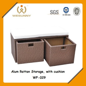 outdoor rattan cushion storage box