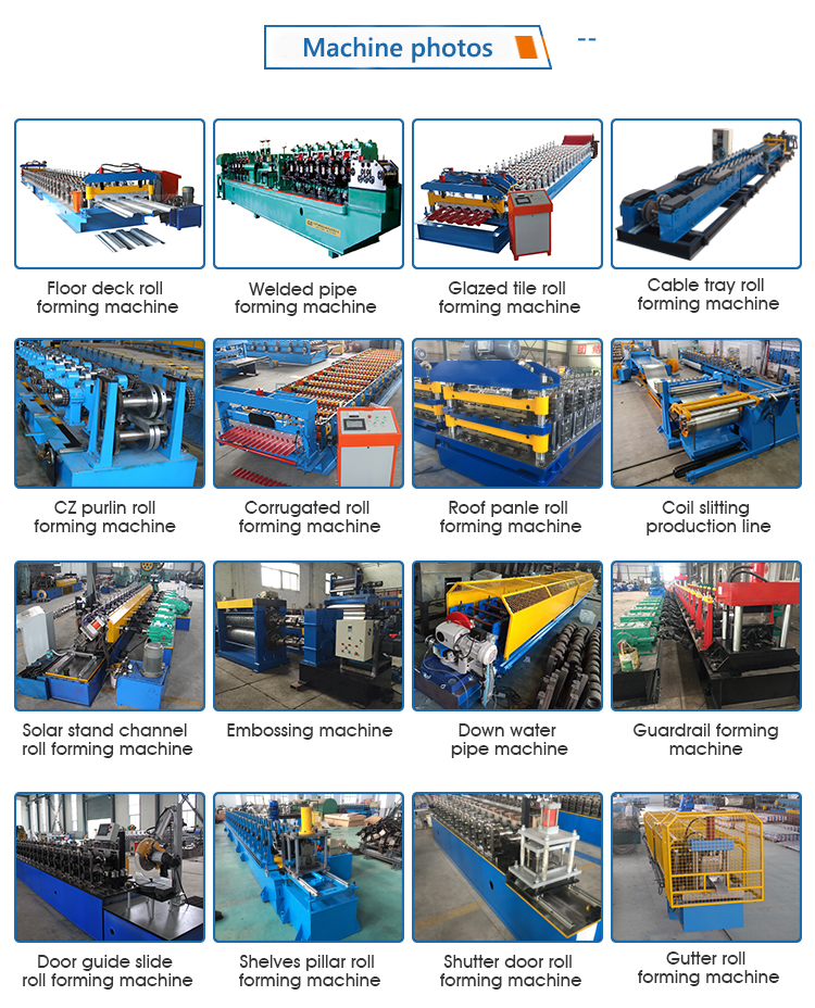 Aluminum roll forming machine for the production of corrugated metal