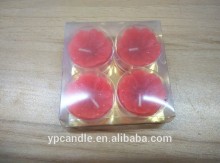 2015 Good Price Colorful Little Red Rose Flower Wedding Floating Tealight Candle