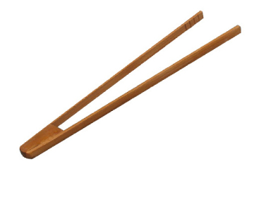 Wood toast BBQ tongs ice tea tong