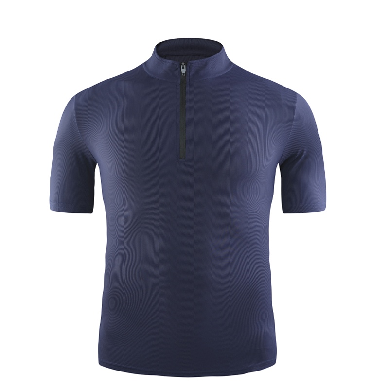 Zomer nieuwe heren nylon half ritssluiting paardensport shirt