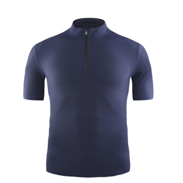 Summer Men'S Nylon Equestrian Short Sleeve Base Layer