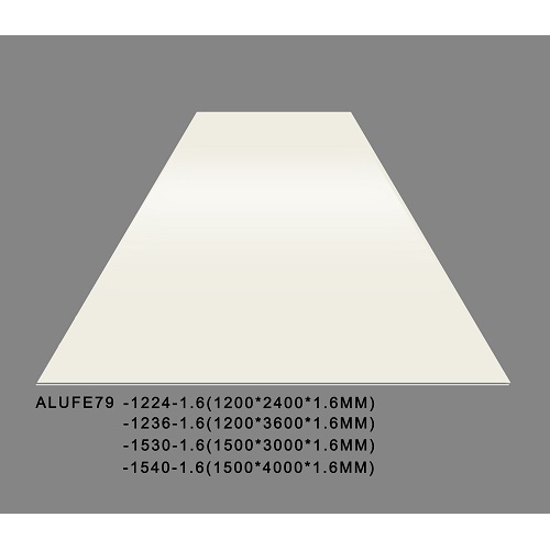 Panneau de construction Feuilles d&#39;aluminium crème mat PVDF