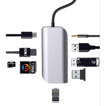 Estación de acoplamiento 9 EN 1 Convertidor multipuerto HDMI \ PD \ USB