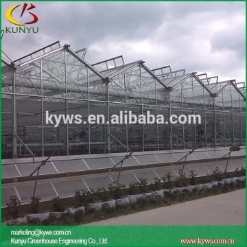 Sawtooth type plastic greenhouses glass greenhouses for sale