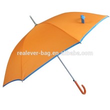 Bright orange straight umbrella