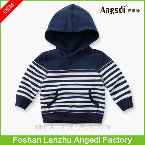 Custom children hoodies China factory hot sell baby stripe hoodies