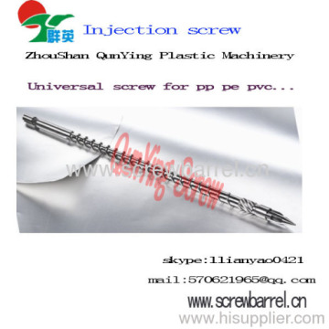 Injection Universal Screw For Pp Pe Pvc?