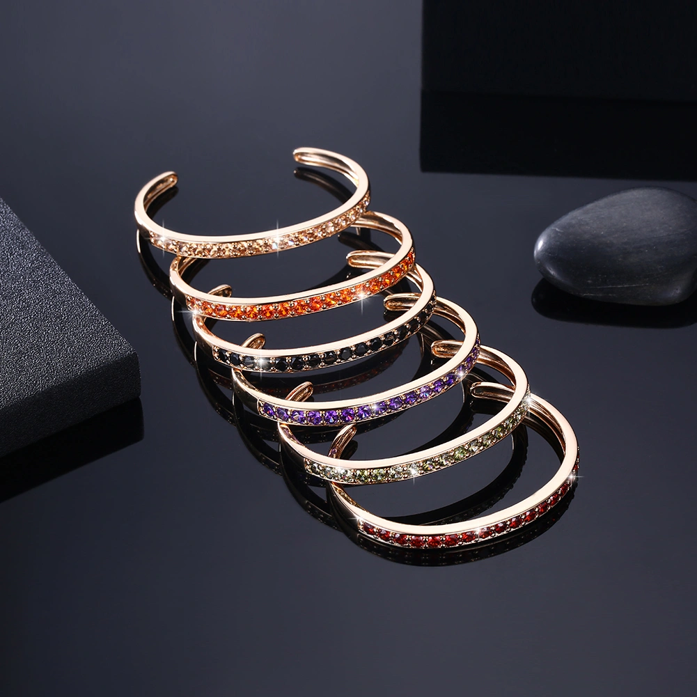 Latest Design Copper Open Adjustable Cuff Bracelet for Women Bangle