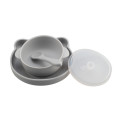 Gray color children dinner plate set