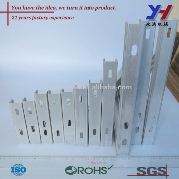 Metal bracket with holes, Custom aluminum profile,Punching metal bracket