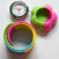 Plum Flower Child Kids Slap Wristband Watches