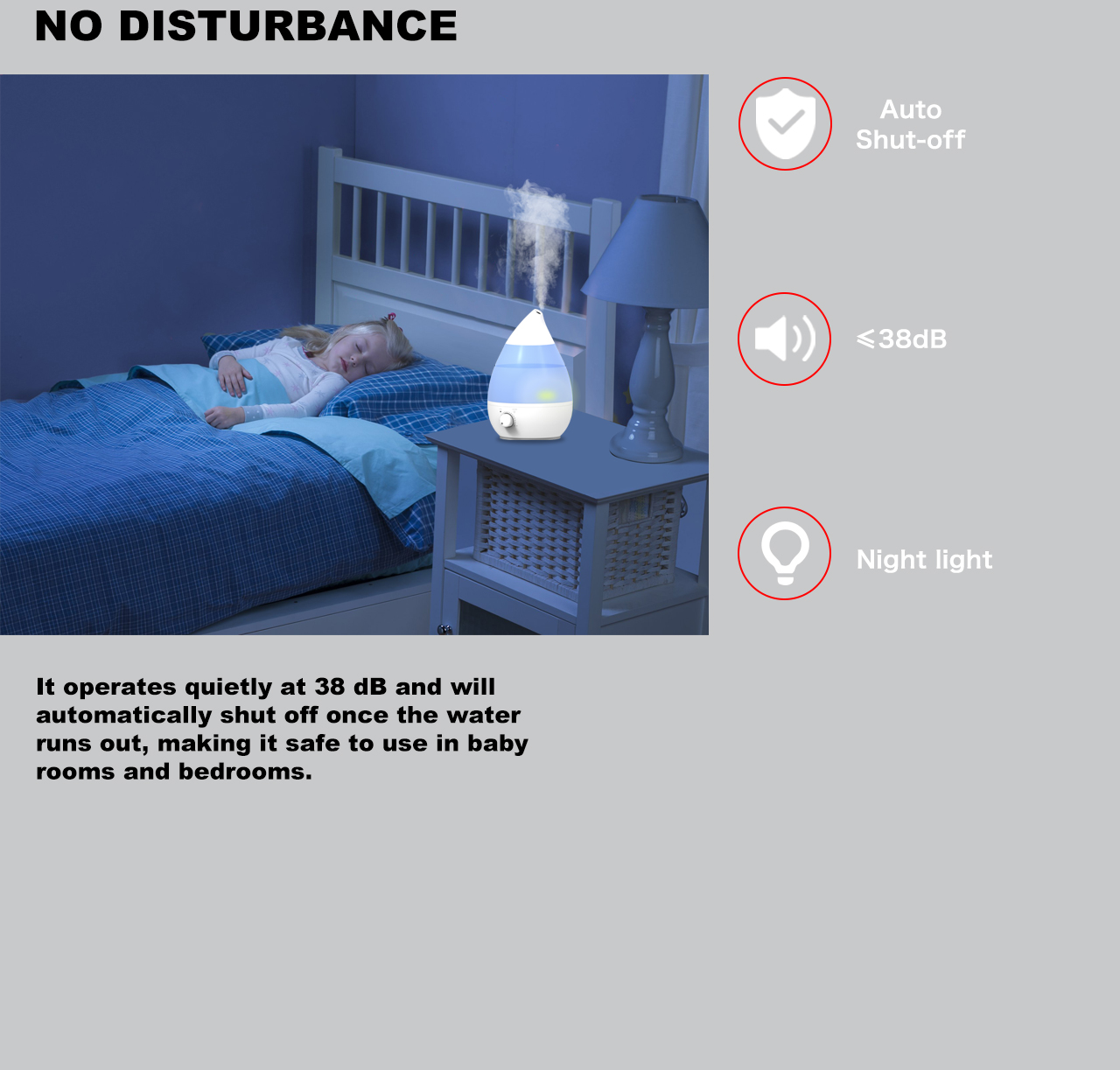 HTJ-2298 humidifier night light low noisy HTJ-2298 humidifier night light low noisy