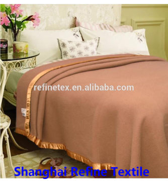 China factory camel wool airline blanket