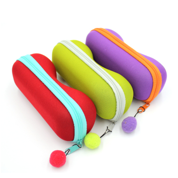 Soft child eva colorful eyeglasses case with logo