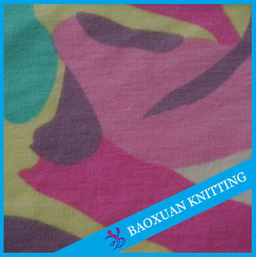 printed cotton single jersey knitted fabric printed fabrics