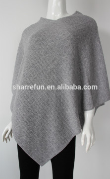 wholesale luxury cable knit women pure cashmere ponchos