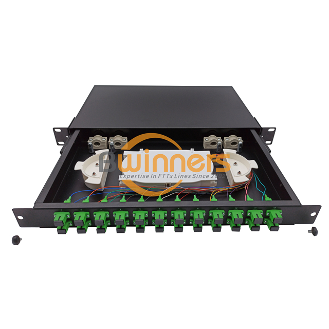 24 F Sc/Apc Fiber 1U Patch Panel