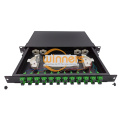 1U 24 Ports Sc/Upc Rack Mountable Fiber Optic Patch Panel