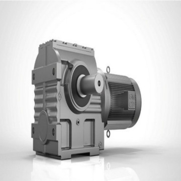 Flange Mounted Helical Worm Gear Motor Solid Shaft