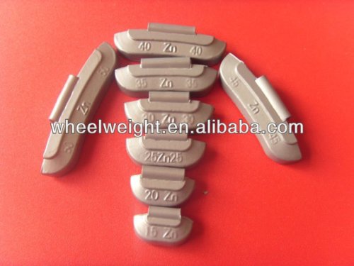 zinc clip-on wheel balance weights