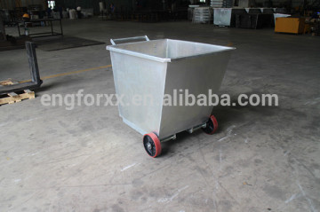 Forklift truck buckets with wheels forklift tilting skip forklift storage bins