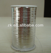 M type metallic yarn silver color