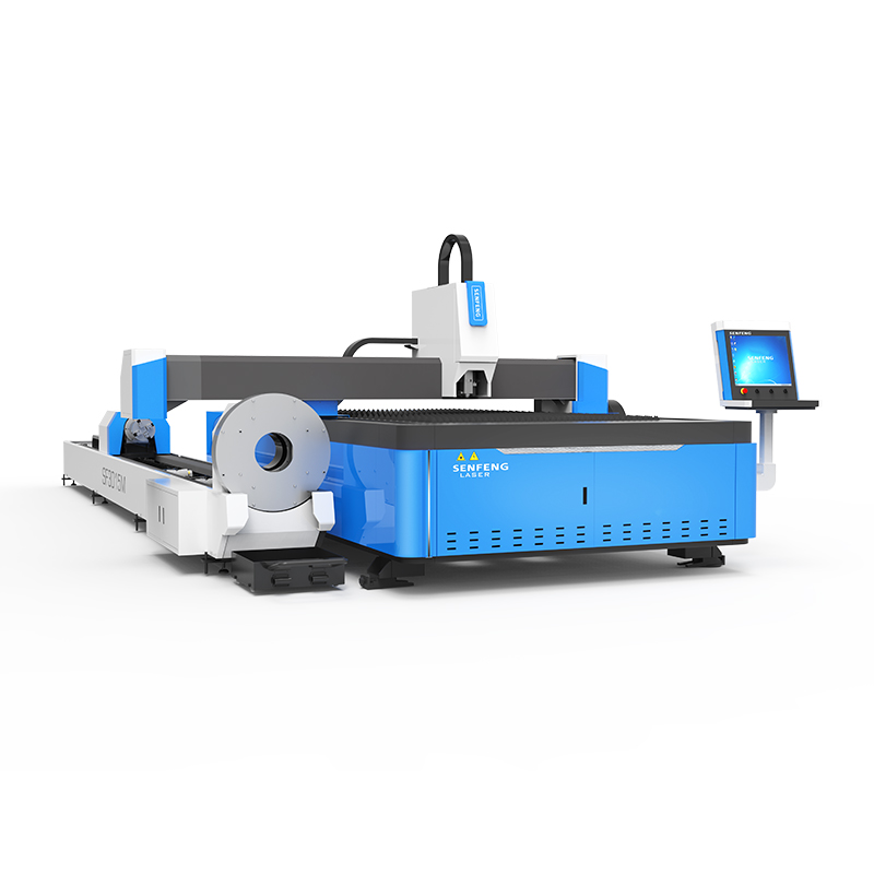 Senfeng advanced auto feeding round square metal tube laser cutting machine SF6020T