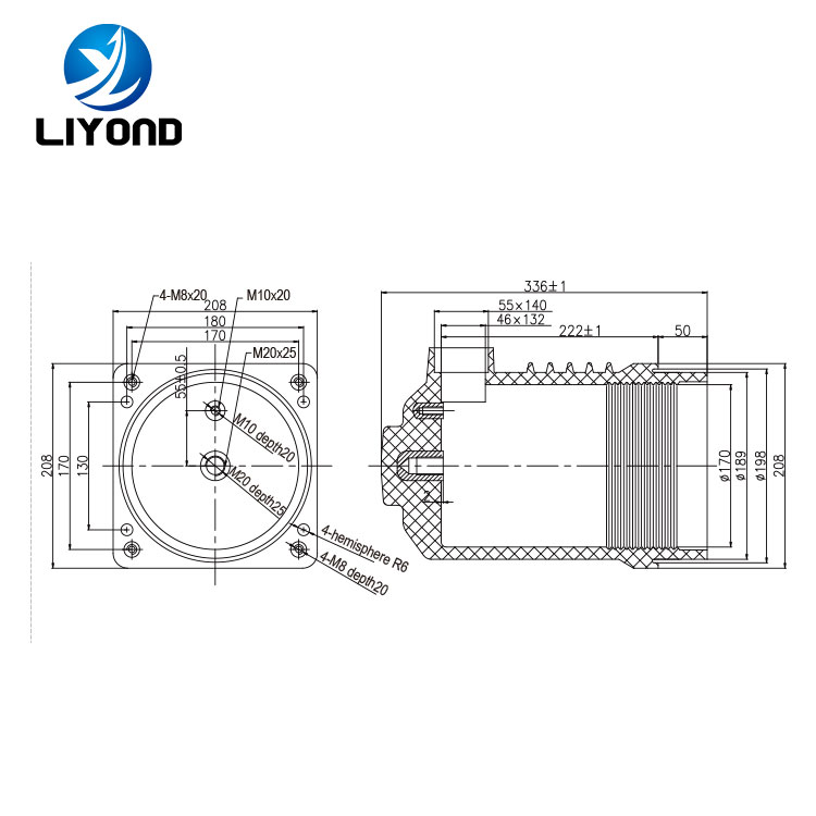 LYC230 12kV current transformer HV switchgear insulation contact box