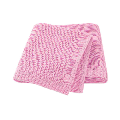 Amazon hot sale Cotton Knitted cashmere Baby Blanket