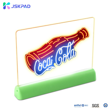 JSKPAD Acrylic Neon Light Message Board