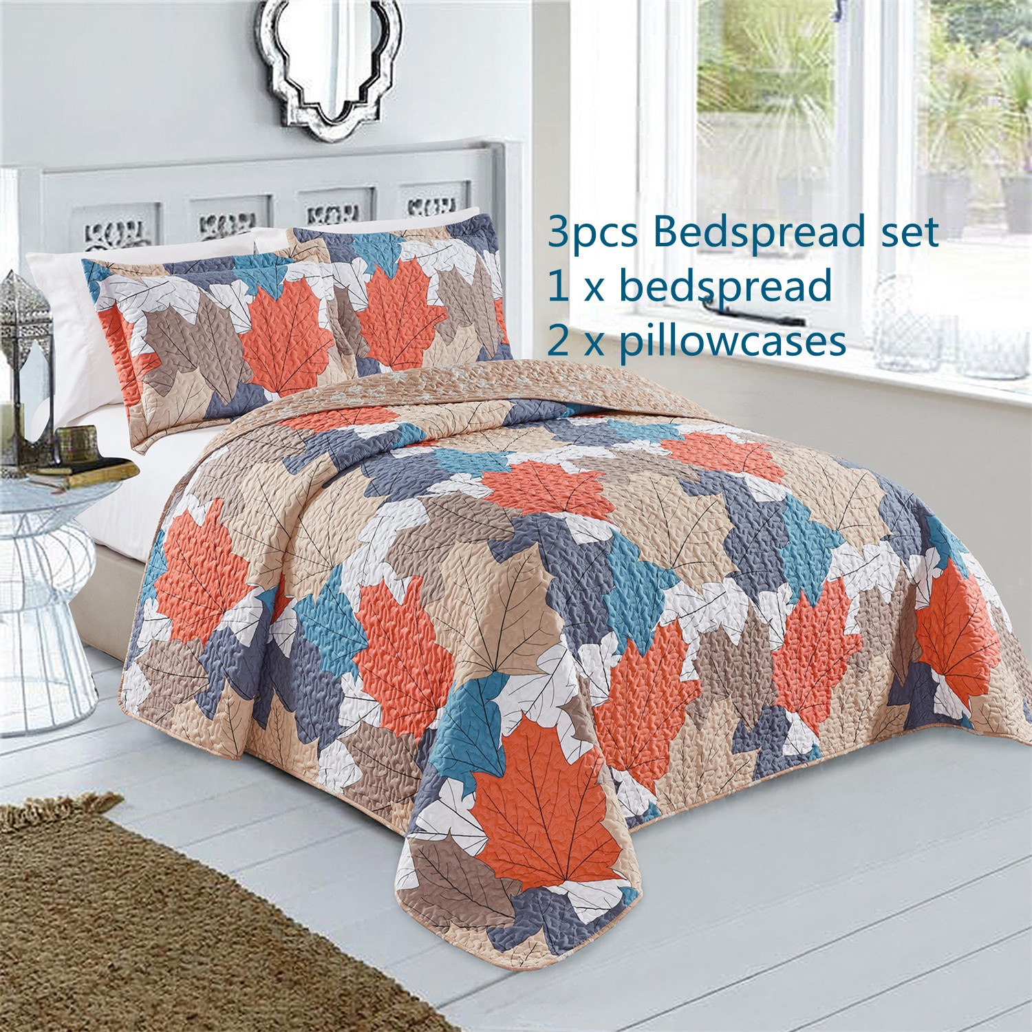 Lightweight Quilted Bedspread King Size bedspread set microfiber embroidery quilt set bedspread