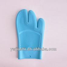 3 fingers silicone glove,Silicone resistant glove,oven glove