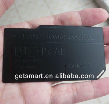 Hot sale Black Metal Business Card Cheap Metal Business Card