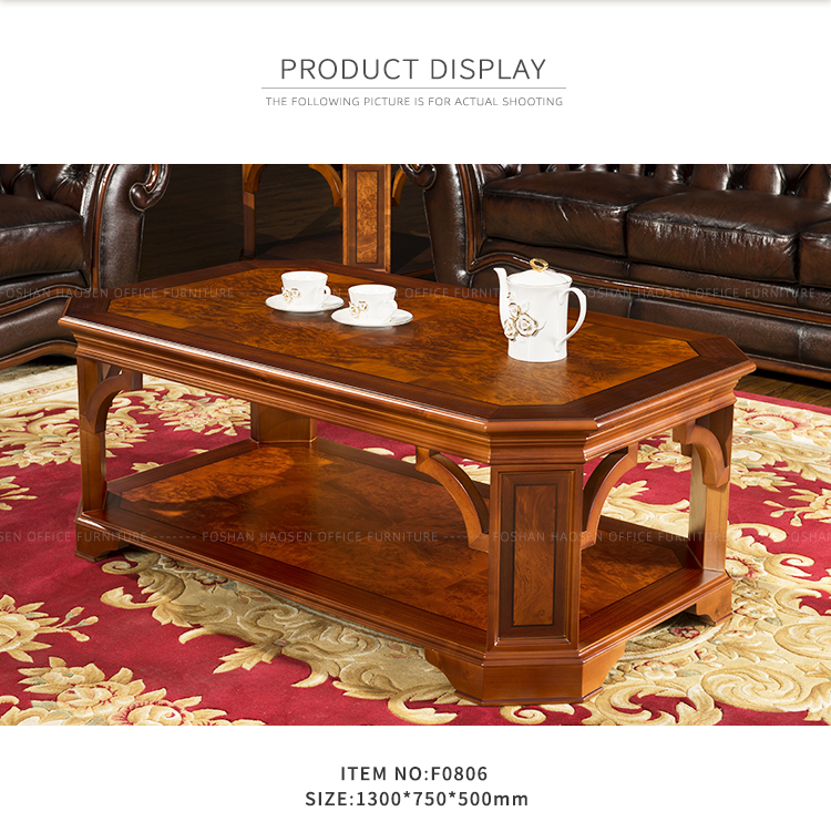 HAOSEN s073 sofa set F0806 Classic Wood office home use Tea Coffee Table