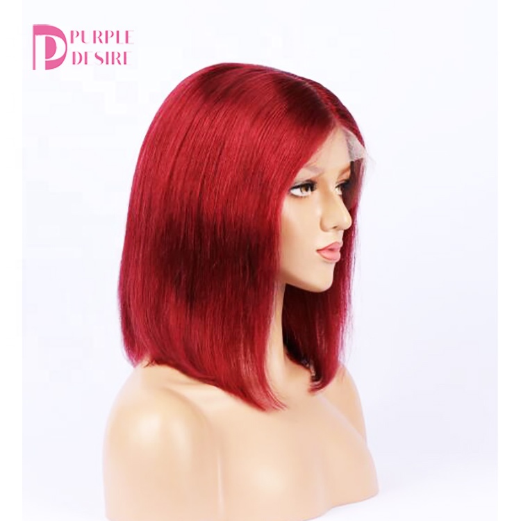 bob lace frontal wig ombre silky straight brazilian hair best selling female high quality lace front wig