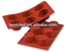 6 pudding pastry baking moulds