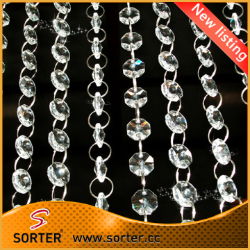 K9 crystal glass beads pendants crystal bead chains