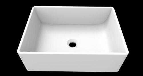 Square pure acrylic countertop washbasin